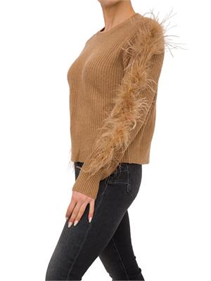 MAGLIA TWIN-SET BEIGE in DONNA