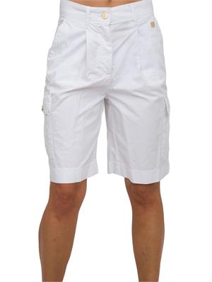 PANTALONE BERMUDA FRACOMINA BIANCO in DONNA