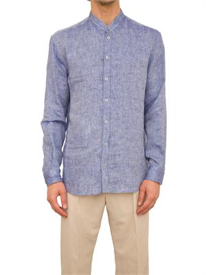 CAMICIA MANICA LUNGA EMPORIO ARMANI BLU in UOMO