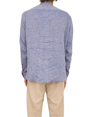 CAMICIA MANICA LUNGA EMPORIO ARMANI BLU in UOMO