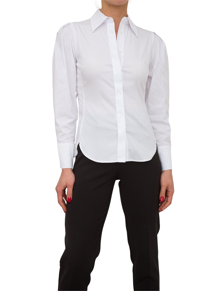 CAMICIA MANICA LUNGA NENETTE BIANCO