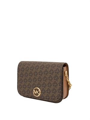 BORSA A SPALLA MICHAEL MICHAEL KORS MARRONE in DONNA