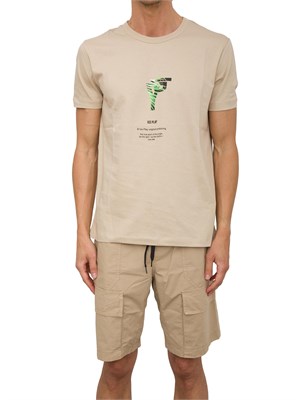 T-SHIRT ICE PLAY BEIGE in UOMO