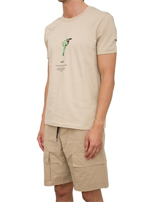 T-SHIRT ICE PLAY BEIGE in UOMO