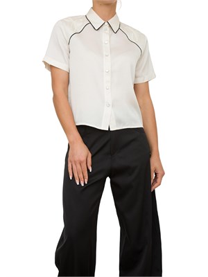 CAMICIA MANICA CORTA PINKO BIANCO in DONNA