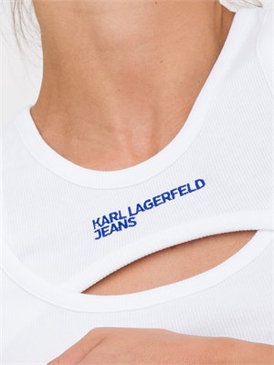 TOP K.LAGERFELD BIANCO in DONNA