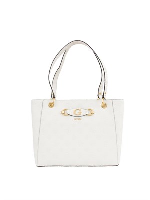 BORSA A SPALLA GUESS JEANS BIANCO in DONNA