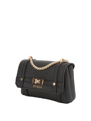 BORSA A SPALLA GUESS JEANS NERO in DONNA