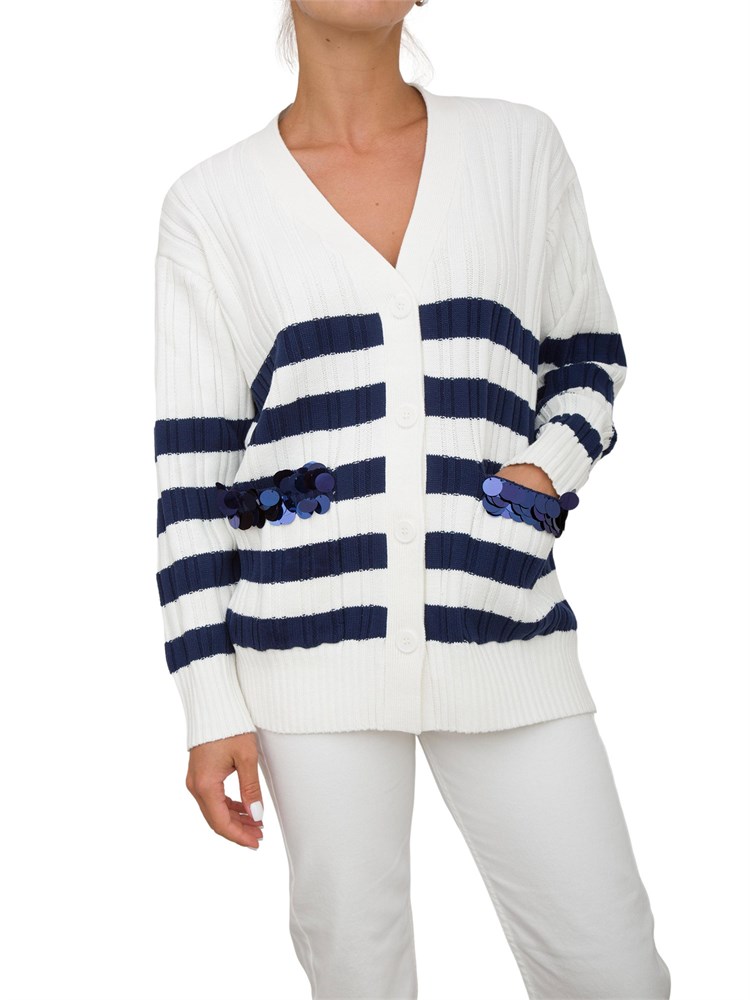 CARDIGAN TWIN-SET BIANCO