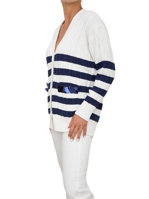 CARDIGAN TWIN-SET BIANCO in DONNA