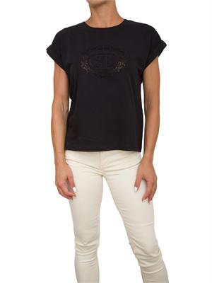 T-SHIRT TWIN-SET NERO in DONNA