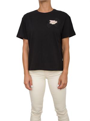 T-SHIRT TWIN-SET NERO in DONNA