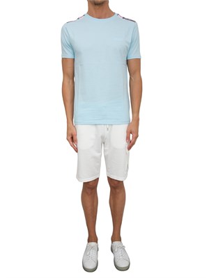 T-SHIRT MOSCHINO UNDERWEAR CELESTE in UOMO