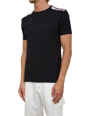 T-SHIRT MOSCHINO UNDERWEAR NERO in UOMO