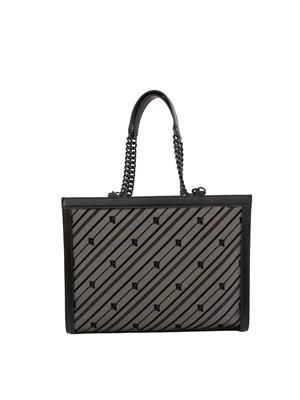 BORSA A SPALLA ELISABETTA FRANCHI NERO in DONNA