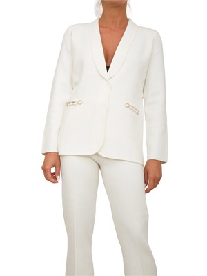 GIACCA MONOPETTO TWIN-SET BIANCO in DONNA