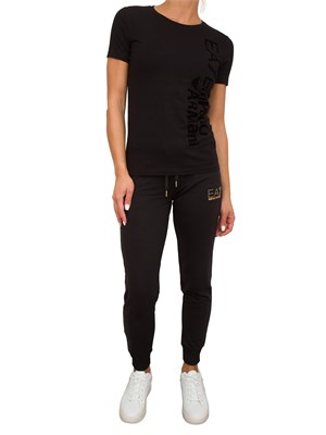 T-SHIRT EA7 EMPORIO ARMANI NERO in DONNA