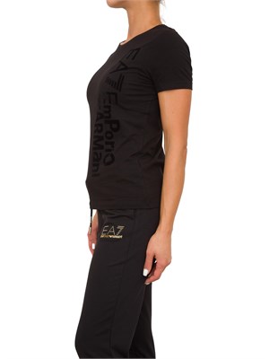 T-SHIRT EA7 EMPORIO ARMANI NERO in DONNA