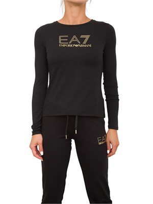 T-SHIRT EA7 EMPORIO ARMANI NERO in DONNA