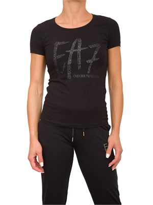 T-SHIRT EA7 EMPORIO ARMANI NERO in DONNA