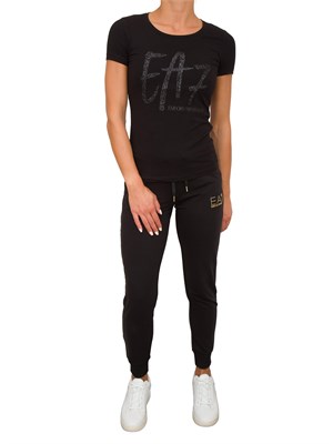 T-SHIRT EA7 EMPORIO ARMANI NERO in DONNA