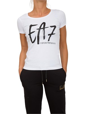 T-SHIRT EA7 EMPORIO ARMANI BIANCO in DONNA