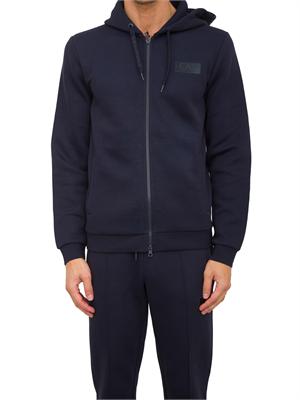 FELPA EA7 EMPORIO ARMANI BLU in UOMO