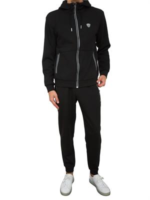 FELPA EA7 EMPORIO ARMANI NERO in UOMO