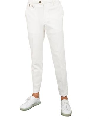 PANTALONE CASUAL PAOLO PECORA BIANCO in UOMO