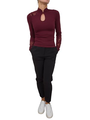 MAGLIA BLUGIRL BORDEAUX in DONNA