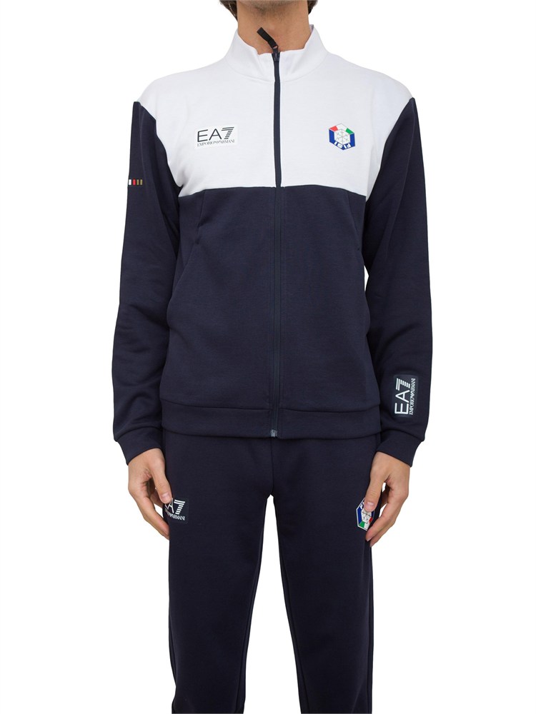 FELPA EA7 EMPORIO ARMANI BLU