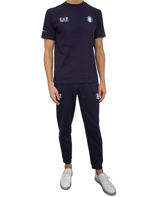 T-SHIRT EA7 EMPORIO ARMANI BLU in UOMO