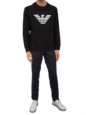 FELPA EMPORIO ARMANI NERO in UOMO