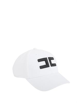 Cappello da baseball bianco Elisabetta Franchi con logo in DONNA