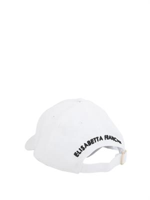 Cappello da baseball bianco Elisabetta Franchi con logo in DONNA