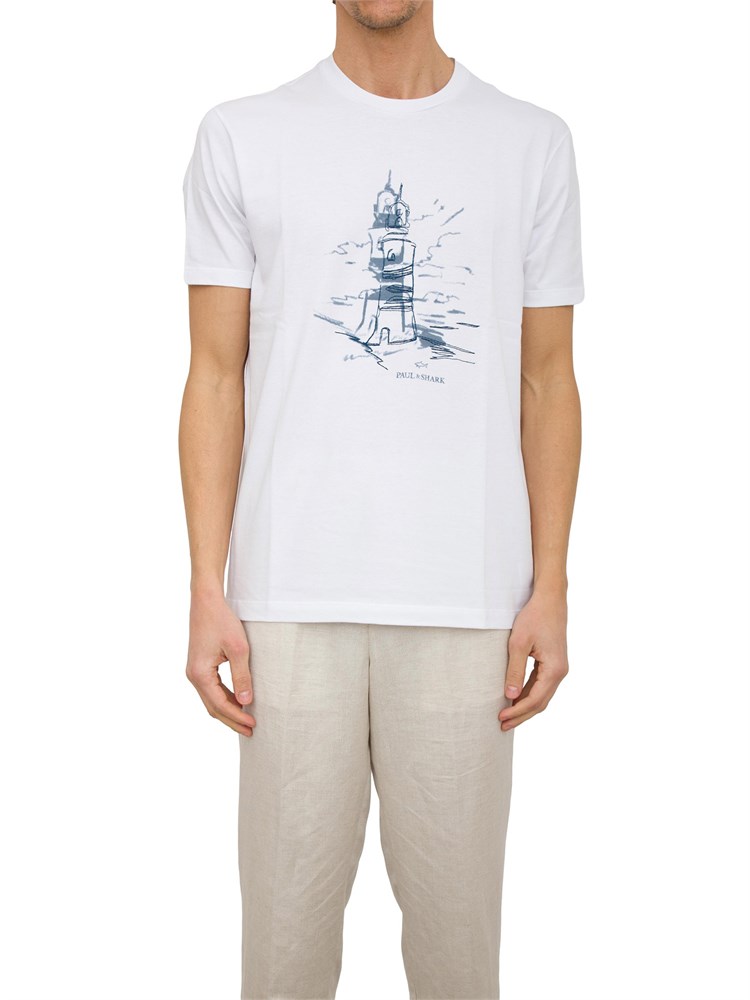 T-SHIRT PAUL&SHARK BIANCO