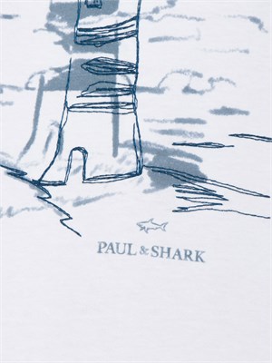 T-SHIRT PAUL&SHARK BIANCO in UOMO