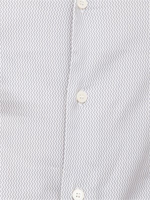 Camicia uomo grigia Emporio Armani con pattern zig zag stampato all over in UOMO