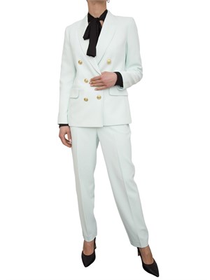 Giacca doppiopetto Nenette in cady acquamarina in DONNA