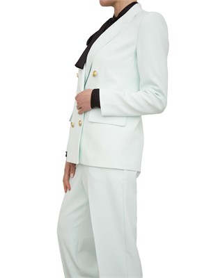 Giacca doppiopetto Nenette in cady acquamarina in DONNA