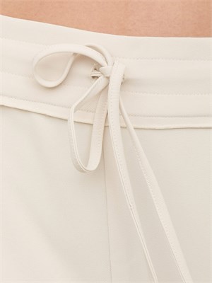 Panaloni chino Nenette bianco panna con coulisse in vita in DONNA
