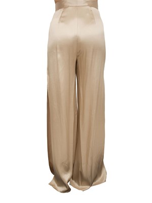 Pantaloni palazzo Fracomina in raso oro in DONNA