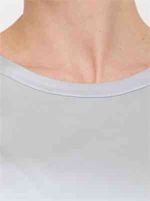 Blusa Nenette raso grigio chiaro maniche scese in DONNA