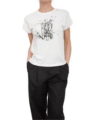 T-shirt over Fracomina con logo a contrasto in DONNA
