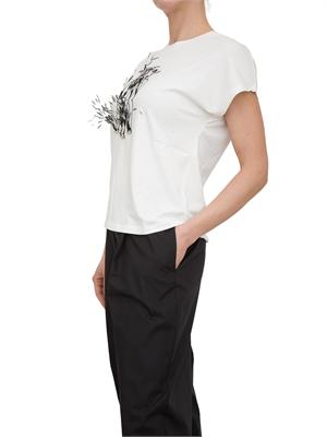 T-shirt over Fracomina con logo a contrasto in DONNA