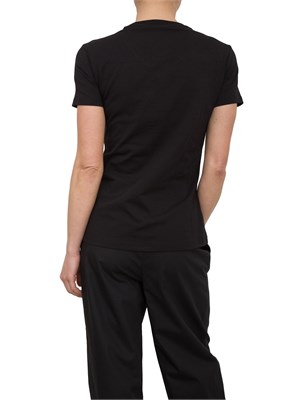 T-shirt girocollo Fracomina con strass nero in DONNA