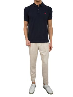 PEUTEREY Polo in cotone piqué con logo ricamato in UOMO