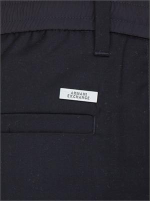 ARMANI EXCHANGE Pantaloni slim fit in twill blu in UOMO