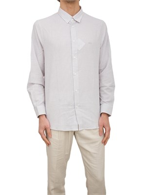 CAMICIA MANICA LUNGA ARMANI EXCHANGE BEIGE in UOMO