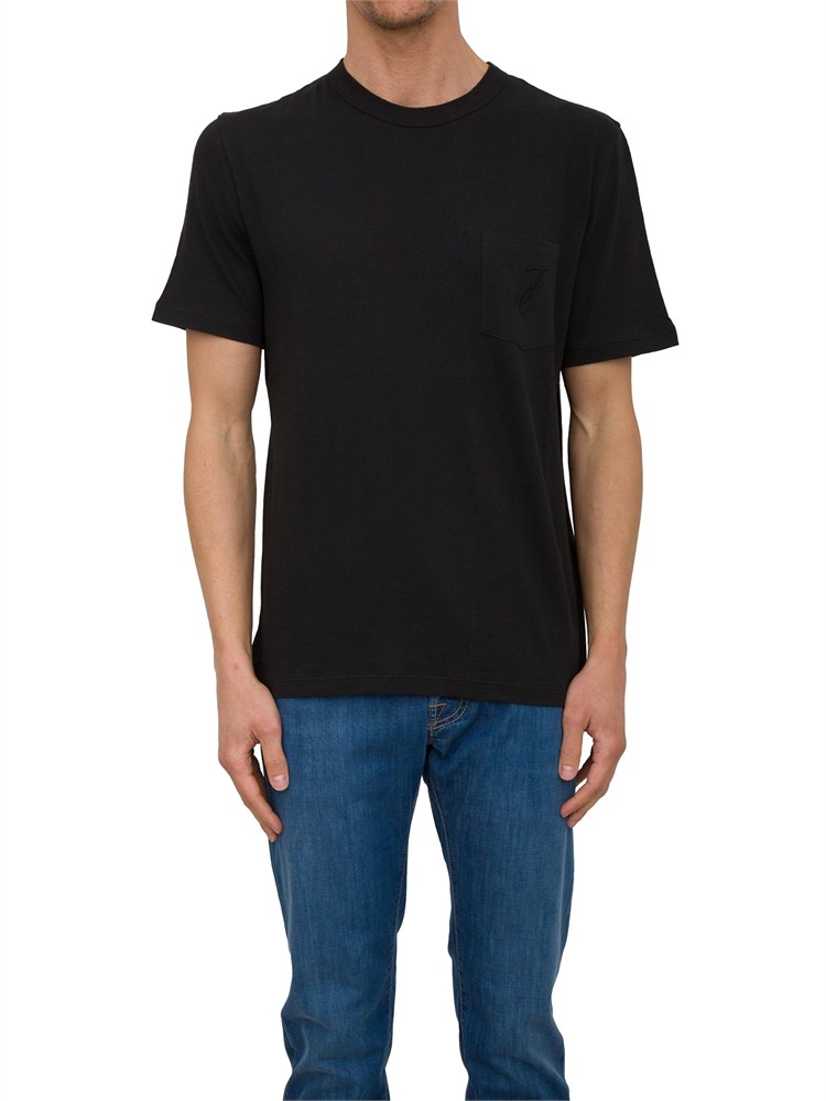 T-shirt girocollo Jacob Cohen in jersey di cotone nero